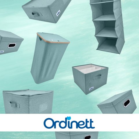 MINT zielony, miętowy organizer do szafy z pokrywą oraz oknem 40,5x30,5x26,5cm MINT zielony, miętowy organizer do szafy z pokrywą oraz oknem 40,5x30,5x26,5cm