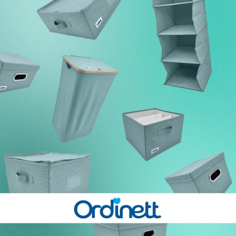 MINT zielony, miętowy organizer do szafy z pokrywą oraz oknem 40,5x30,5x26,5cm MINT zielony, miętowy organizer do szafy z pokrywą oraz oknem 40,5x30,5x26,5cm