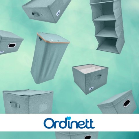 MINT zielony, miętowy organizer do szafy z pokrywą oraz oknem 40,5x30,5x26,5cm MINT zielony, miętowy organizer do szafy z pokrywą oraz oknem 40,5x30,5x26,5cm