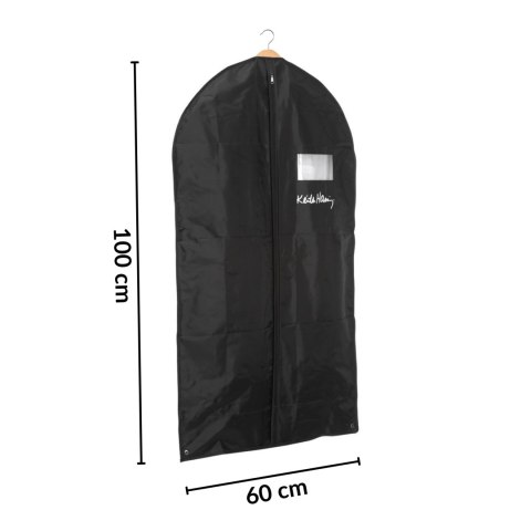 SERCE czarny organizer na płaszcz 60x100cm SERCE czarny organizer na płaszcz 60x100cm