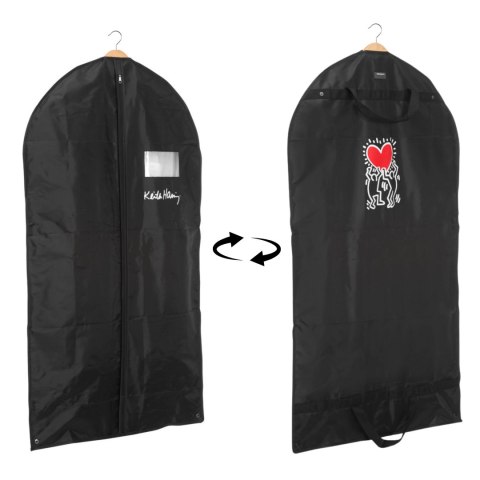 SERCE czarny organizer na płaszcz 60x100cm SERCE czarny organizer na płaszcz 60x100cm