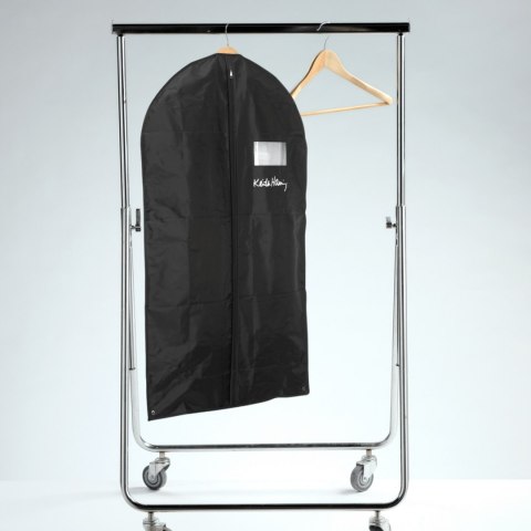 SERCE czarny organizer na płaszcz 60x100cm SERCE czarny organizer na płaszcz 60x100cm