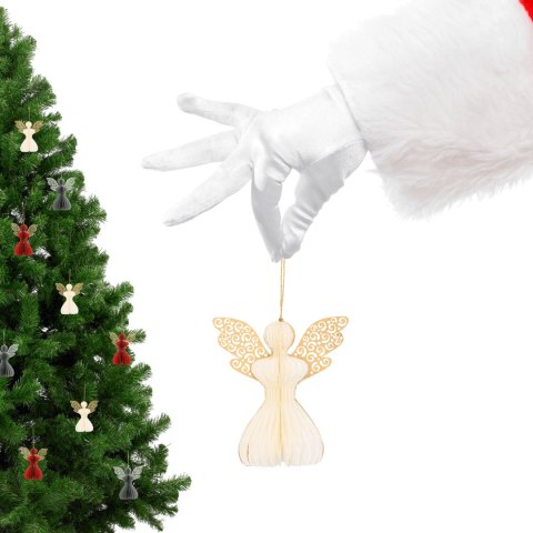 Aniołek papierowy składany 12cm - klasyczna biel Aniołek papierowy składany 12cm - klasyczna biel