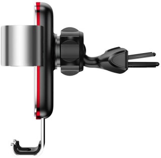 Baseus Metal Age Gravity Car Mount metalowy samochodowy uchwyt grawitacyjny na slot CD srebrny (SUYL-J0S)