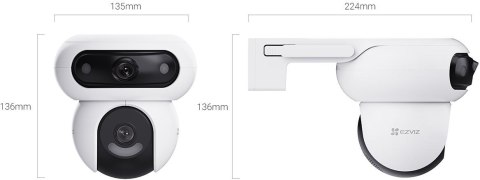 Kamera IP Ezviz HB90 z panelem solarny 8W dual 4MP+4MP Wi-Fi AOV Kamera IP Ezviz HB90 z panelem solarny 8W dual 4MP+4MP Wi-Fi AOV