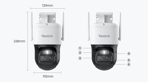 Kamera IP Reolink Trackmix B770 akumulatorowa (4MP+4MP) 8MP Wi-Fi Kamera IP Reolink Trackmix B770 akumulatorowa (4MP+4MP) 8MP Wi-Fi