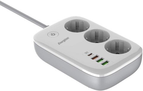 LISTWA ZASILAJĄCA SMART Energizer Z Wi-Fi I APP 3x SCHUKO 3x USB-A 1x USB-C 2500W 10A KABEL 2M LISTWA ZASILAJĄCA SMART Energizer Z Wi-Fi I APP 3x SCHUKO 3x USB-A 1x USB-C 2500W 10A KABEL 2M