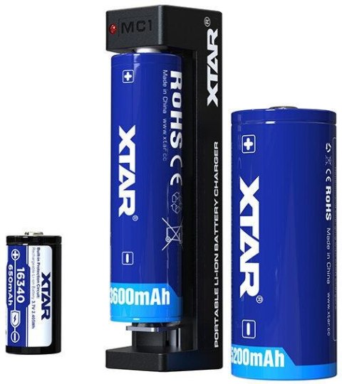 Ładowarka do akumulatorów cylindrycznych Li-ion Xtar MC1 USB-C Ładowarka do akumulatorów cylindrycznych Li-ion Xtar MC1 USB-C