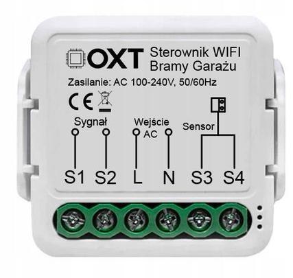 Moduł OXT do bramy garażu Wi-Fi Tuya (T210GL) bez sensora Moduł OXT do bramy garażu Wi-Fi Tuya (T210GL) bez sensora
