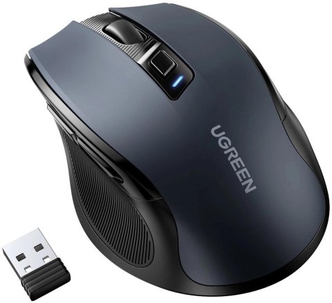 Mysz optyczna Ugreen MU006 bezprzewodowa USB 2.4GHz / Bluetooth 5.0 4000 DPI - czarna Mysz optyczna Ugreen MU006 bezprzewodowa USB 2.4GHz / Bluetooth 5.0 4000 DPI - czarna