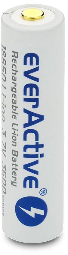 Akumulator 18650 Li-Ion 3,7V everActive 3500mAh (1 szt.) micro-USB z zabezpieczeniem Akumulator 18650 Li-Ion 3,7V everActive 3500mAh (1 szt.) micro-USB z zabezpieczeniem