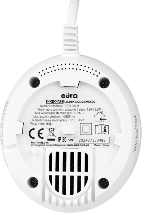 Czujnik gazu EURA GD-02A2 Czujnik gazu EURA GD-02A2
