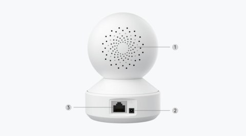Kamera IP Reolink E340 wewnętrzna obrotowa 5MPx WiFi biała Kamera IP Reolink E340 wewnętrzna obrotowa 5MPx WiFi biała