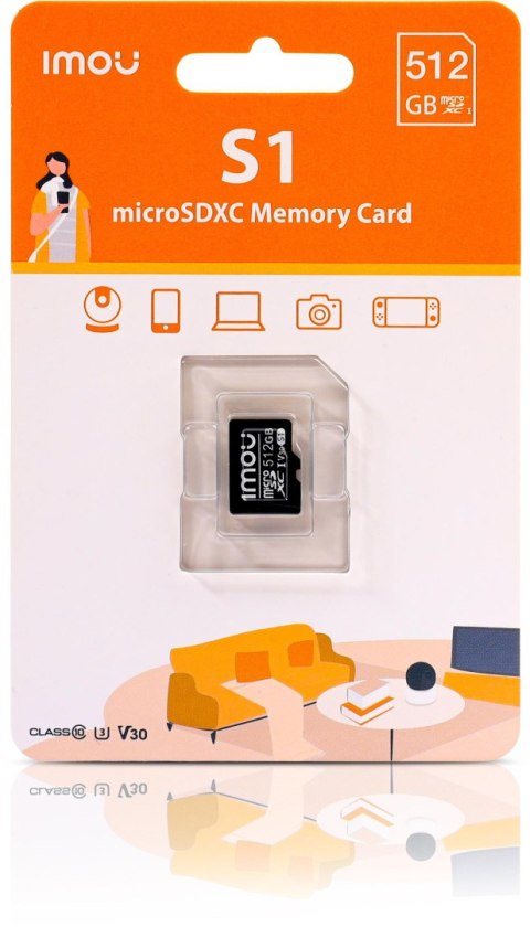 Karta pamięci microSD IMOU ST2-512-S1 512GB Karta pamięci microSD IMOU ST2-512-S1 512GB