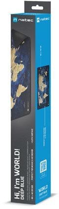 Podkładka pod mysz Natec World Deep Blue 800x400mm Podkładka pod mysz Natec World Deep Blue 800x400mm