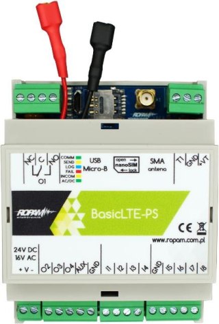 ROPAM Basic4G-PS-D4M  moduł powiadomienia i sterowania LTE (2G/4G)