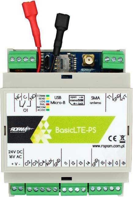 ROPAM Basic4G-PS-D4M moduł powiadomienia i sterowania LTE (2G/4G) ROPAM Basic4G-PS-D4M moduł powiadomienia i sterowania LTE (2G/4G)