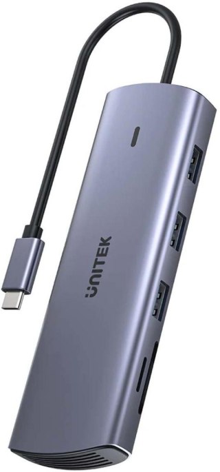 Unitek Hub 9w1 USB C Gigabit Ethernet HDMI VGA 3x USB A czytnik kart PD 100W