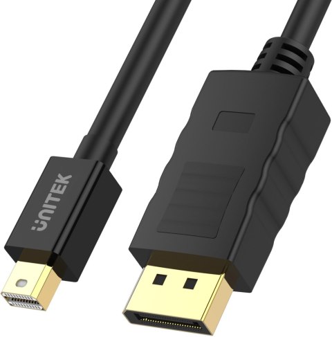Unitek przewód miniDisplayport/Displayport M/M 3m Unitek przewód miniDisplayport/Displayport M/M 3m