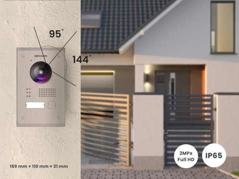 ZESTAW WIDEODOMOFONOWY HIKVISION DS-KIS703Y-P ZESTAW WIDEODOMOFONOWY HIKVISION DS-KIS703Y-P