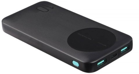 Powerbank Joyroom JR-PBF12 10000mAh 12W 2.4A 1x USB-C 2x USB-A czarny Powerbank Joyroom JR-PBF12 10000mAh 12W 2.4A 1x USB-C 2x USB-A czarny