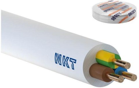 Przewód NKT YDY 3x2,5 żo 450/750V /100m/ Przewód NKT YDY 3x2,5 żo 450/750V /100m/
