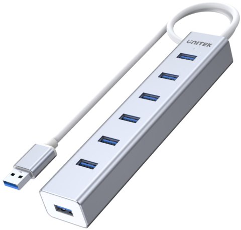 Unitek Y-3090 hub 7x USB 3.0 z zasilaczem Unitek Y-3090 hub 7x USB 3.0 z zasilaczem