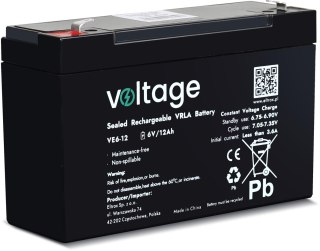 Akumulator AGM Voltage 6V 12Ah VE6-12 (Żywotność 6-9 lat)