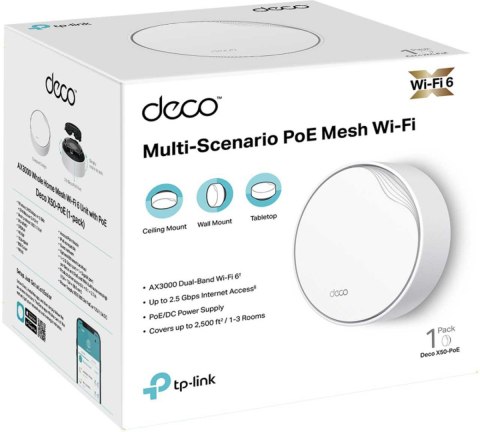DOMOWY SYSTEM WI-FI MESH TP-LINK DECO X50-POE(1-pack) DOMOWY SYSTEM WI-FI MESH TP-LINK DECO X50-POE(1-pack)