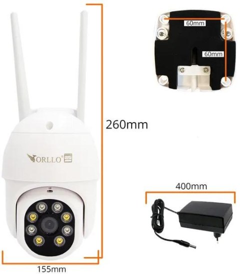 Kamera IP Orllo TZ5 zewnętrzna obrotowa 5Mpx 4G SIM Tuya Kamera IP Orllo TZ5 zewnętrzna obrotowa 5Mpx 4G SIM Tuya