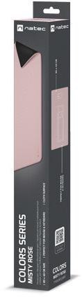 Podkładka pod mysz Natec Colors Series różowy (800x400mm) Podkładka pod mysz Natec Colors Series różowy (800x400mm)