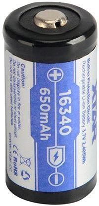 Akumulatorek 16340 / R-CR123 3,7V Xtar 650mAh (1 szt.) z zabezpieczeniem Akumulatorek 16340 / R-CR123 3,7V Xtar 650mAh (1 szt.) z zabezpieczeniem