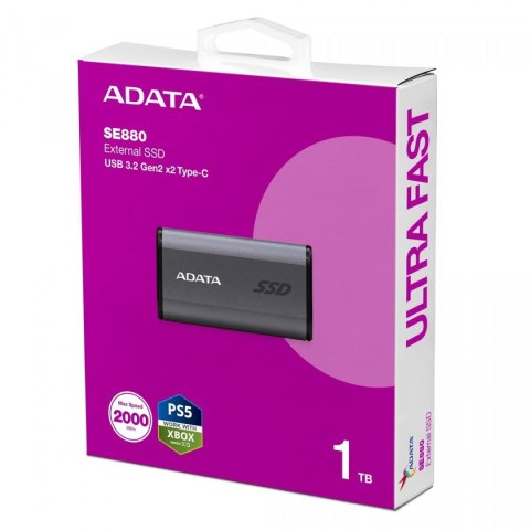 Dysk zewnętrzny SSD Adata SE880 1TB USB-C Dysk zewnętrzny SSD Adata SE880 1TB USB-C