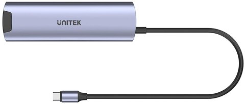 H1112F Unitek Aktywny Hub USB-C 5Gbps, HDMI RJ-45 PD 100W H1112F Unitek Aktywny Hub USB-C 5Gbps, HDMI RJ-45 PD 100W