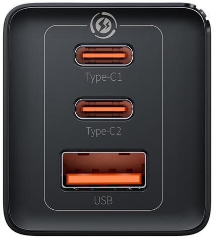 Ładowarka sieciowa Baseus GaN 5 Pro Fast Charger CCGP120201 65W 1x USB-A 2x USB-C PD 3.0 QC 4.0 + kabel USB-C Ładowarka sieciowa Baseus GaN 5 Pro Fast Charger CCGP120201 65W 1x USB-A 2x USB-C PD 3.0 QC 4.0 + kabel USB-C