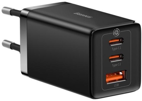 Ładowarka sieciowa Baseus GaN 5 Pro Fast Charger CCGP120201 65W 1x USB-A 2x USB-C PD 3.0 QC 4.0 + kabel USB-C Ładowarka sieciowa Baseus GaN 5 Pro Fast Charger CCGP120201 65W 1x USB-A 2x USB-C PD 3.0 QC 4.0 + kabel USB-C