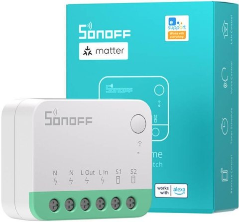 SONOFF Inteligentny przełącznik Wi-Fi 1-kanałowy MINIR4M Matter SONOFF Inteligentny przełącznik Wi-Fi 1-kanałowy MINIR4M Matter