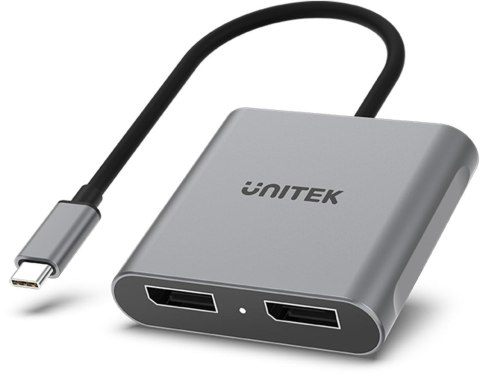 Unitek V1404A Adapter USB-C na 2x port DP 1.4 8K 60Hz Unitek V1404A Adapter USB-C na 2x port DP 1.4 8K 60Hz