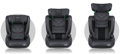 Fotelik samochodowy Nukido Louis Soft szary15-36 kg ISOFIX Fotelik samochodowy Nukido Louis Soft szary15-36 kg ISOFIX