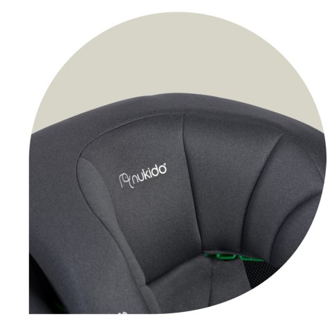 Fotelik samochodowy Nukido Louis Soft szary15-36 kg ISOFIX Fotelik samochodowy Nukido Louis Soft szary15-36 kg ISOFIX