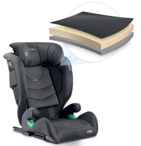 Fotelik samochodowy Nukido Louis Soft szary15-36 kg ISOFIX Fotelik samochodowy Nukido Louis Soft szary15-36 kg ISOFIX