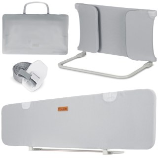 Barierka ochronna do łóżka 150 x 44 x 41 cm Nukido szara