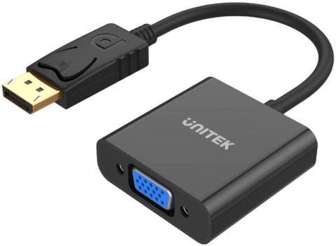 Adapter Unitek Y-5118E DisplayPort na VGA FullHD Adapter Unitek Y-5118E DisplayPort na VGA FullHD