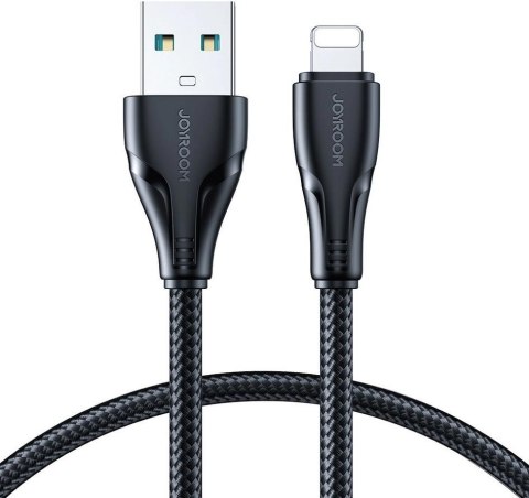 Kabel USB-A / Lightning Joyroom S-UL012A11 120cm 2.4A w oplocie czarny Kabel USB-A / Lightning Joyroom S-UL012A11 120cm 2.4A w oplocie czarny