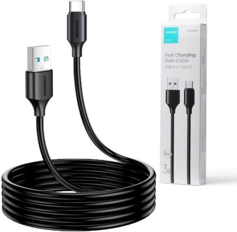 Kabel USB-A / USB-C Joyroom S-UC027A9 200cm 3A czarny Kabel USB-A / USB-C Joyroom S-UC027A9 200cm 3A czarny