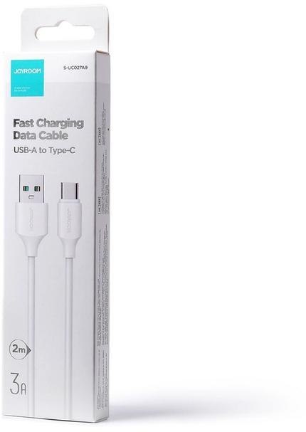 Kabel USB-A / USB-C Joyroom S-UC027A9 200cm 3A w oplocie biały Kabel USB-A / USB-C Joyroom S-UC027A9 200cm 3A w oplocie biały