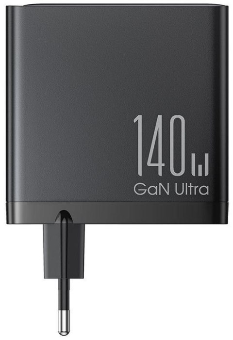 Ładowarka sieciowa Joyroom GaN Ultra JR-TCG05EU 140W PD 3.0 QC 3.0 3x USB-C 1x USB-A czarna + kabel Ładowarka sieciowa Joyroom GaN Ultra JR-TCG05EU 140W PD 3.0 QC 3.0 3x USB-C 1x USB-A czarna + kabel