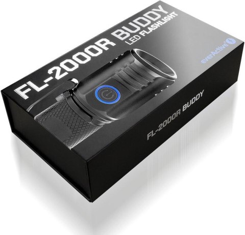Latarka ręczna 20W LED everActive FL-2000R Buddy 2000 lumenów IPX Latarka ręczna 20W LED everActive FL-2000R Buddy 2000 lumenów IPX