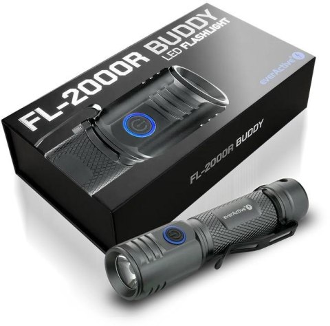 Latarka ręczna 20W LED everActive FL-2000R Buddy 2000 lumenów IPX Latarka ręczna 20W LED everActive FL-2000R Buddy 2000 lumenów IPX