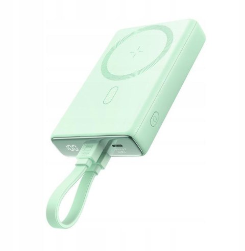 Powerbank Joyroom JR-PBM01 10000mAh 20W 1x USB-C 2x Lightning zielony + kabel Powerbank Joyroom JR-PBM01 10000mAh 20W 1x USB-C 2x Lightning zielony + kabel